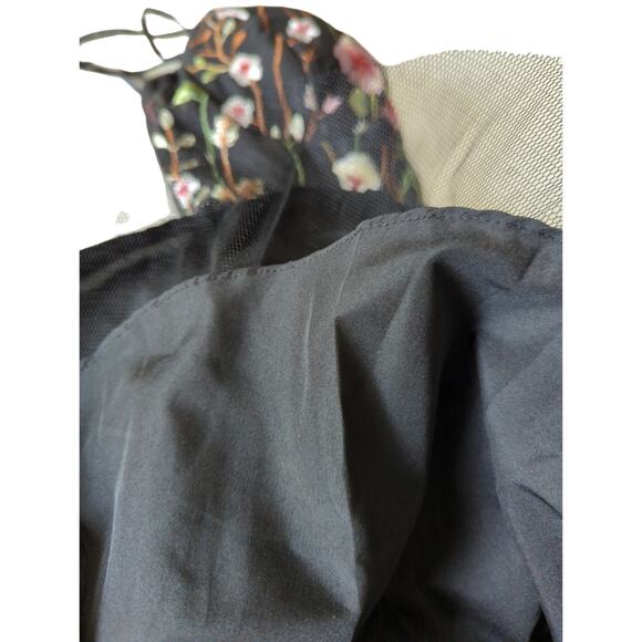 Gigi's Closette Glendale MacDuggal Style Flower Embroidered A Line Dress Size 6 - Picture 9 of 10